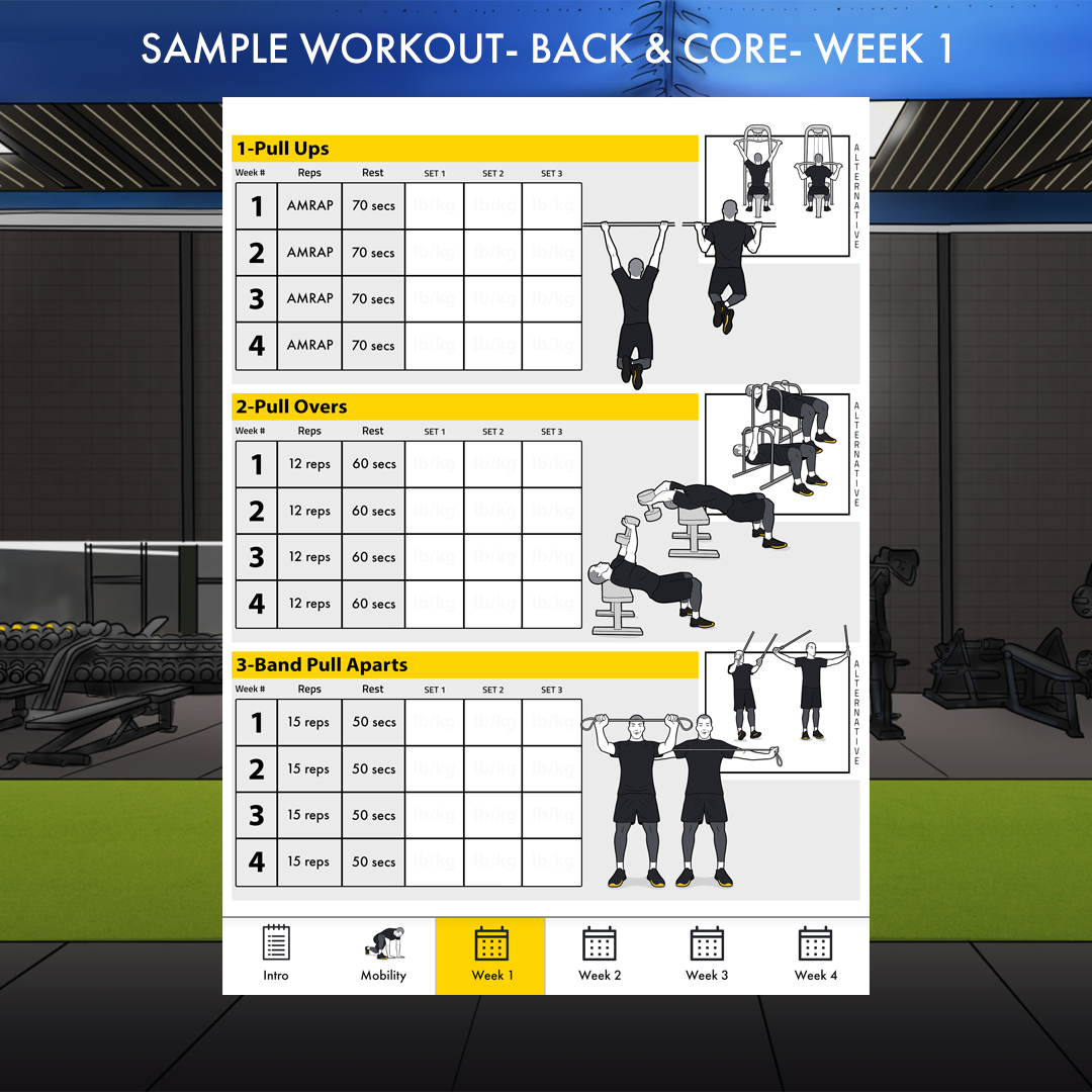 Visualisierung des Trainingsplans